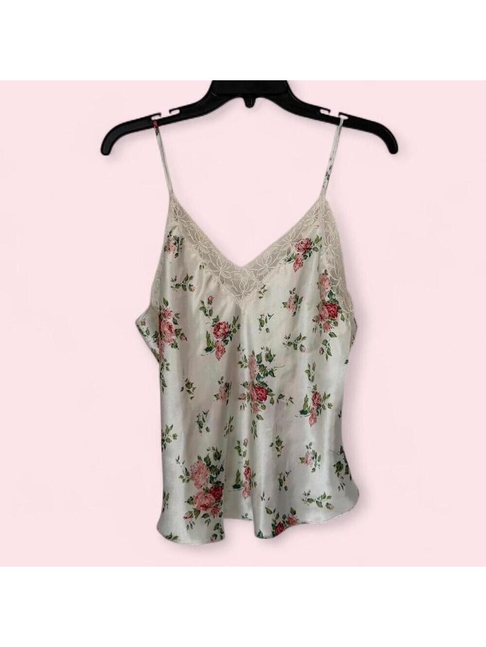 Women's Vintage Victoria's Secret floral lace camisole M MEDIUM